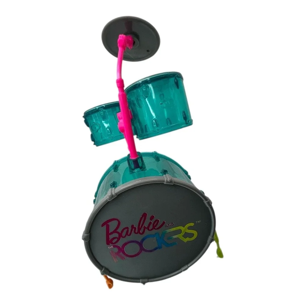 Barbie and The Rockers Drum Set Toy Teal Pink Vintage Mattel 2015 - Picture 6 of 6